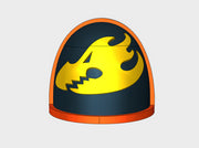 10x Flame Dragons - G:4a Shoulder Pads 3d printed