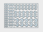 Black Dragons - Flat Vehicle Insignia pack 3d printed