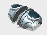 5x Blank Rounds - T:2a Cataphractii Shoulder Sets 3d printed