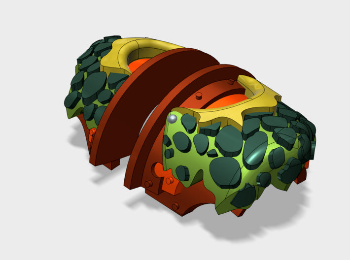 5x Dragon Leathers - T:2a Cataphractii Shoulders 3d printed