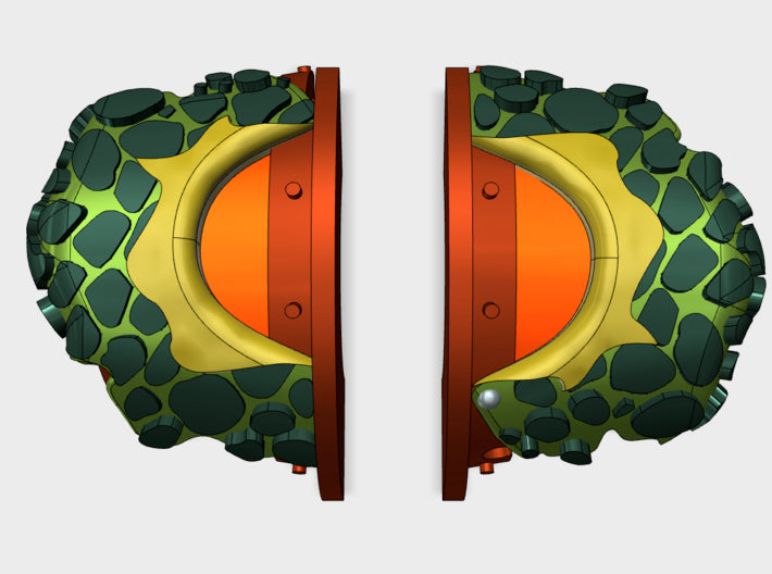 5x Dragon Leathers - T:2a Cataphractii Shoulders 3d printed