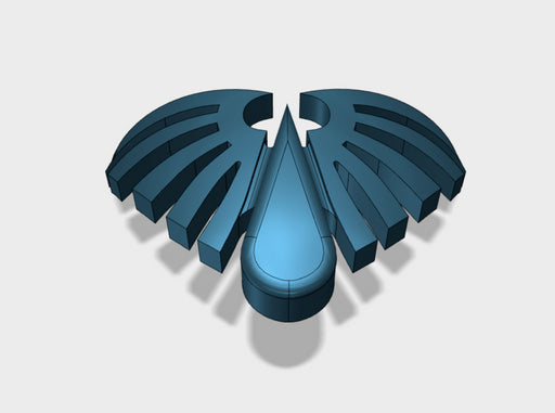 60x Blood Wing - Shoulder Insignia pack 3d printed