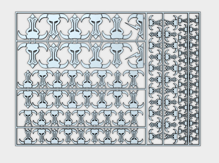 Greek Bull - Flat Vehicle Insignia pack 3d printed
