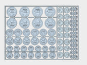 Clenched Fist - Flat Vehicle Insignia pack 3d printed