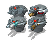 4 Piece Combo - R1 Hatch Turrets 3d printed
