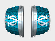 5x Lambda Omega T:2s Cataphractii Scaled Shoulders 3d printed