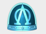 10x Lambda Omega - G:3b Shoulder Pads 3d printed