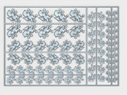 Wolf Rampant - Flat Vehicle Insignia pack 3d printed