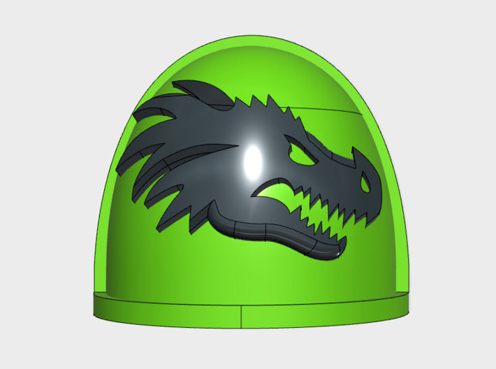 10x Dragon Head - G:4a Right Shoulders 3d printed