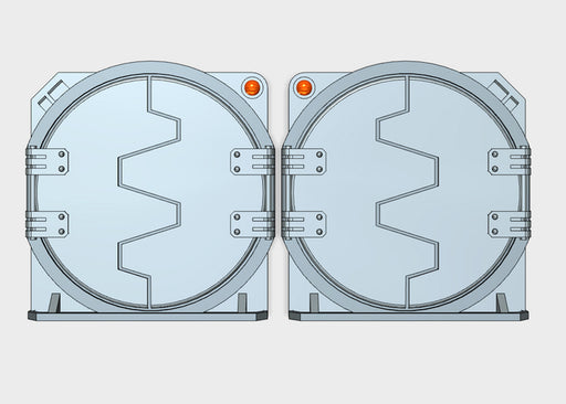 Blank : Mark-2 APC Round Doors 3d printed