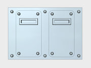 Blank : Mark-1 APC Frontplate 3d printed