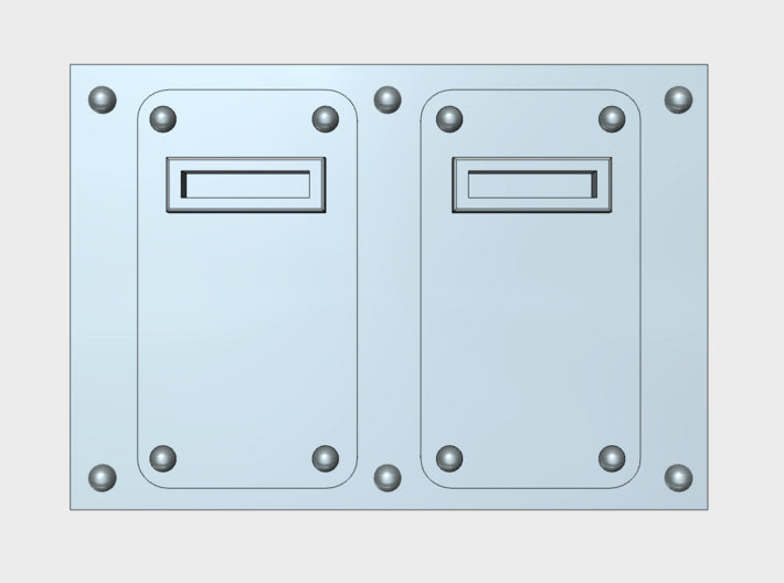 Blank : Mark-1 APC Frontplate 3d printed