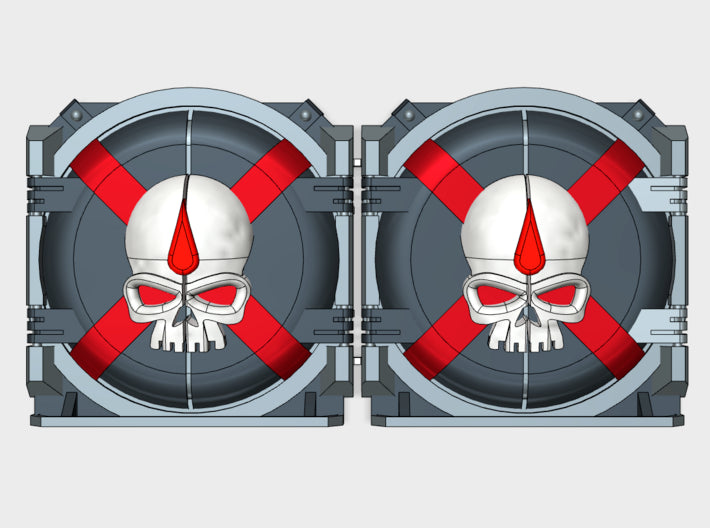 Death Team : Mark-1 APC Round Doors 3d printed