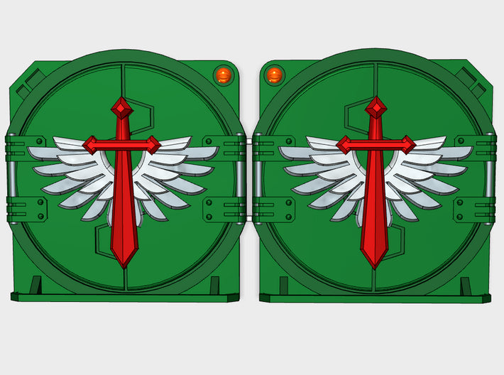 Winged Sword : Mark-2 APC Round Doors 3d printed
