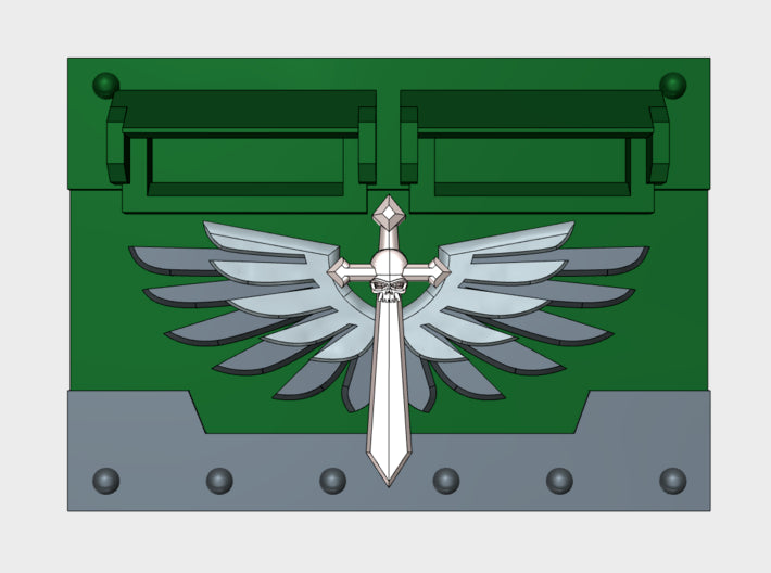 Winged Death Sword : Standard APC Frontplate 3d printed
