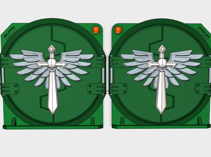 Winged Death Sword : Mark-2 APC Round Doors 3d printed