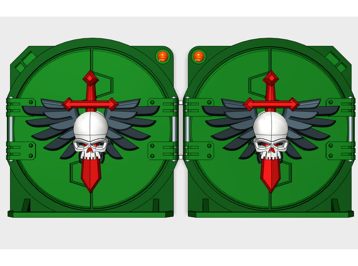 Death Angels : Mark-2 APC Round Doors 3d printed