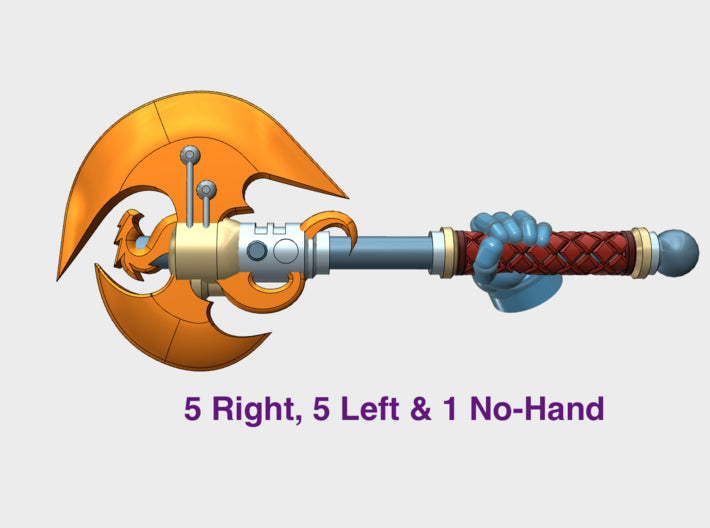 11x Energy Axe: Drakonas 3d printed