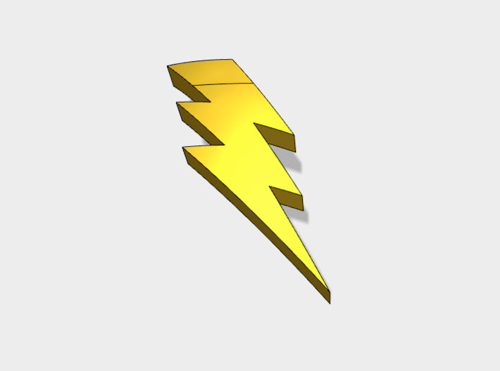 Lightning Bolt - Right Shoulder Insignias 3d printed