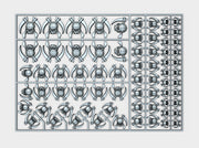 Death Specters - Flat Vehicle Insignia pack 3d printed