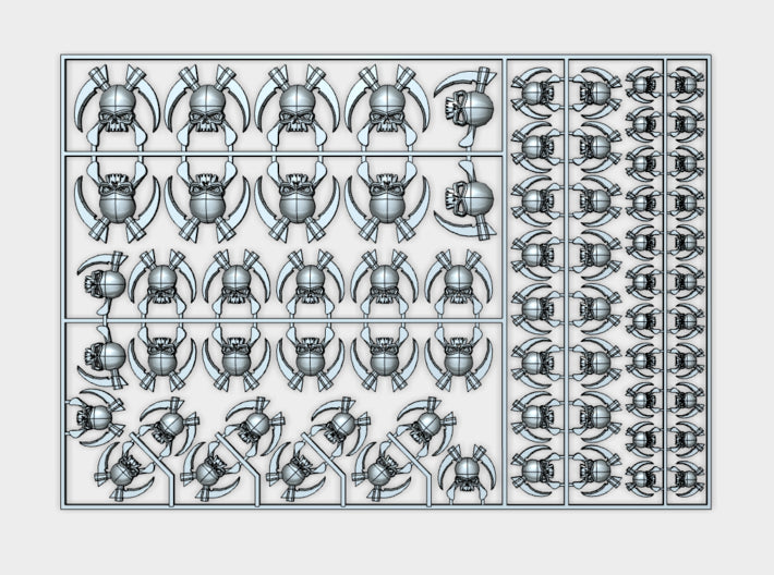 Death Specters - Flat Vehicle Insignia pack 3d printed