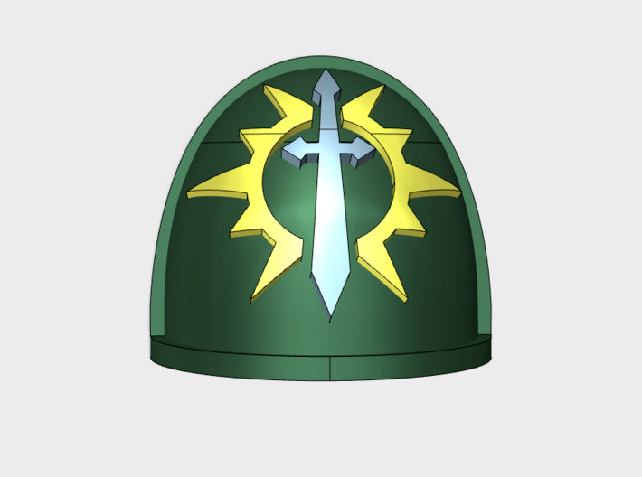 10x Consecrated Blades - G:4a Shoulder Pads 3d printed