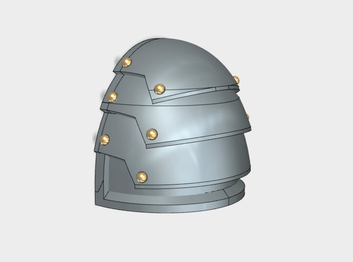 10x Blank - G:1b Shoulder Pads 3d printed