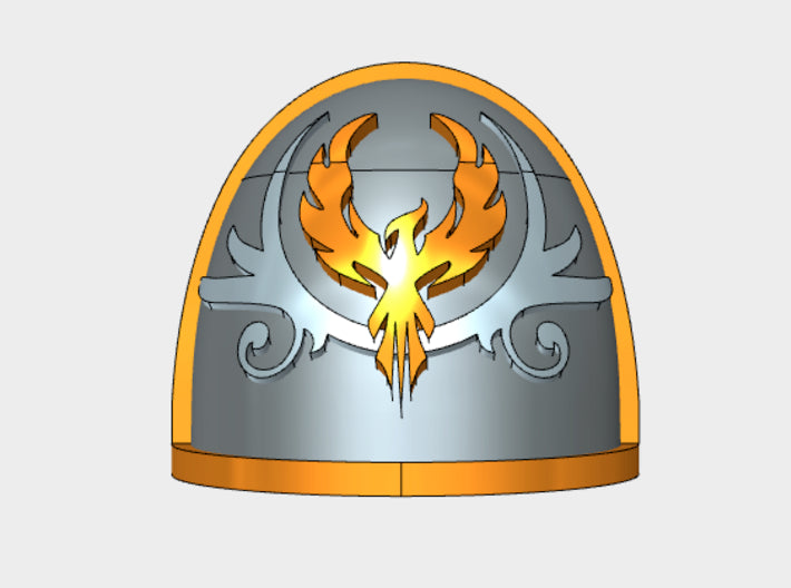 10x Phoenix Crest - G:4a Shoulder Pads 3d printed