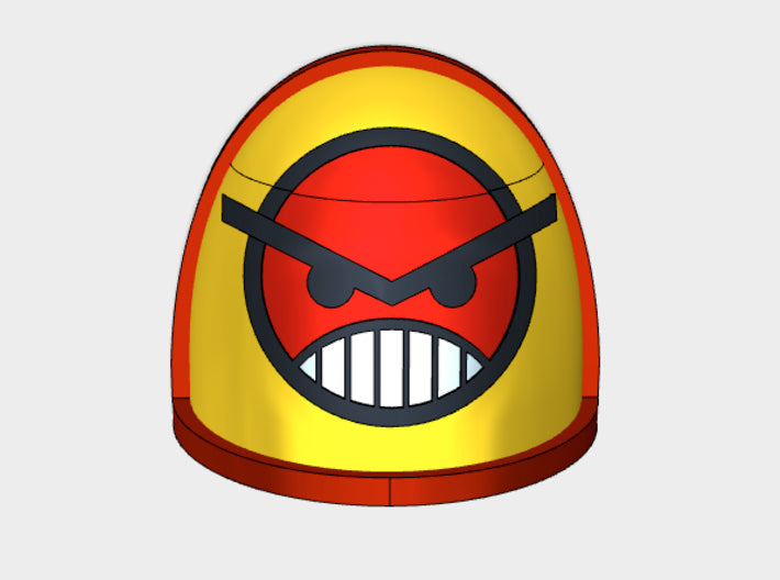 10x Angry Marines - G:4a Shoulder Pads 3d printed