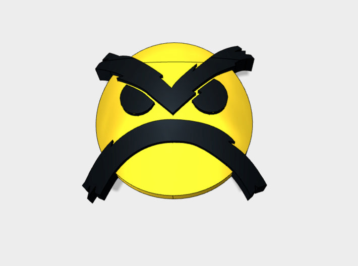 60x Angry Marines 2 - Shoulder Insignia pack 3d printed