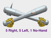 11x Angry Bats 3d printed