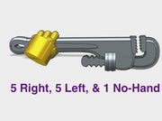 11x Monkey Wrenches 3d printed