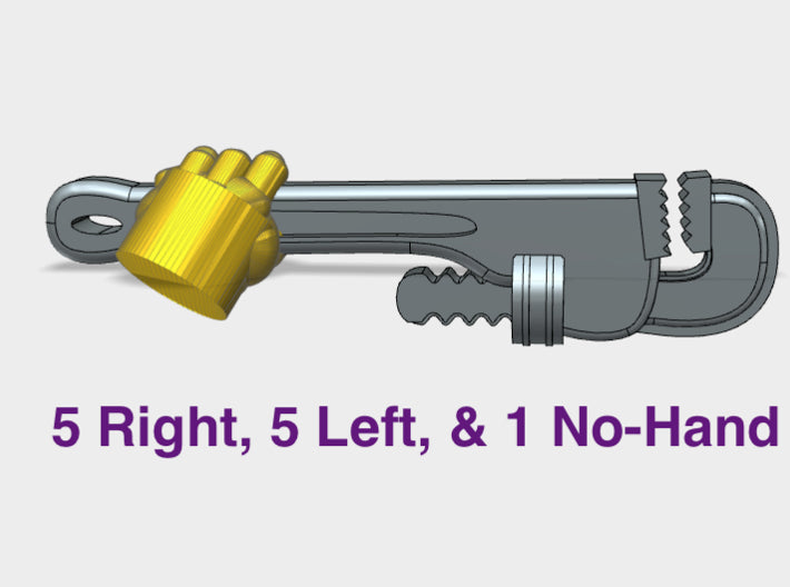 11x Monkey Wrenches 3d printed