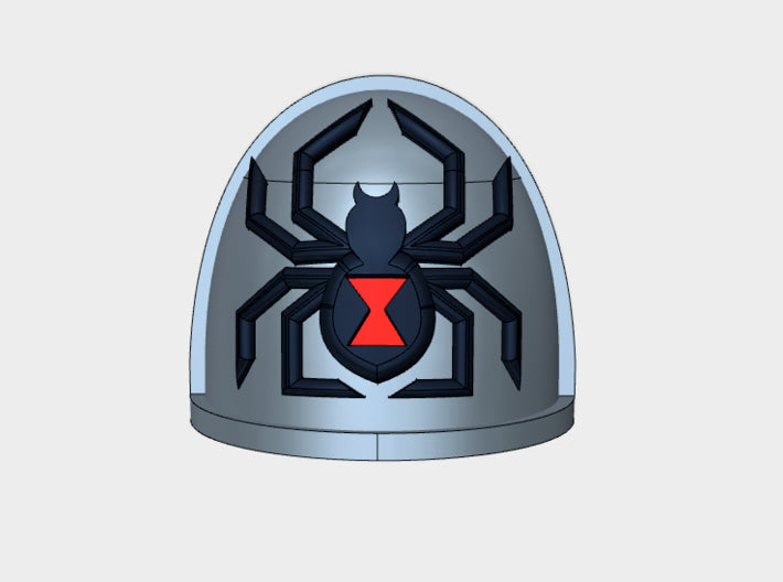 10x Black Widow - G:4a Shoulder Pads 3d printed