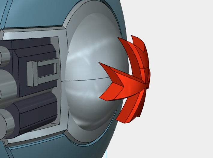 5x Left Boss Combat Shields w/Hand (SIS Ready) 3d printed