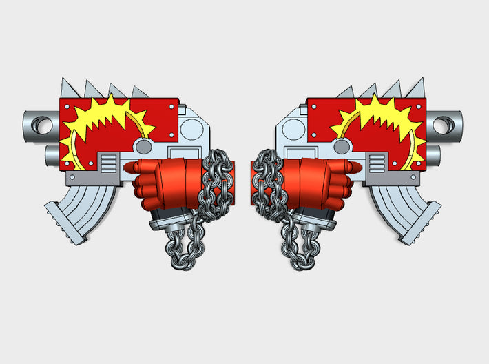 20x Chained Wrecker: M2 Combat Pistols (10 L&amp;R) 3d printed