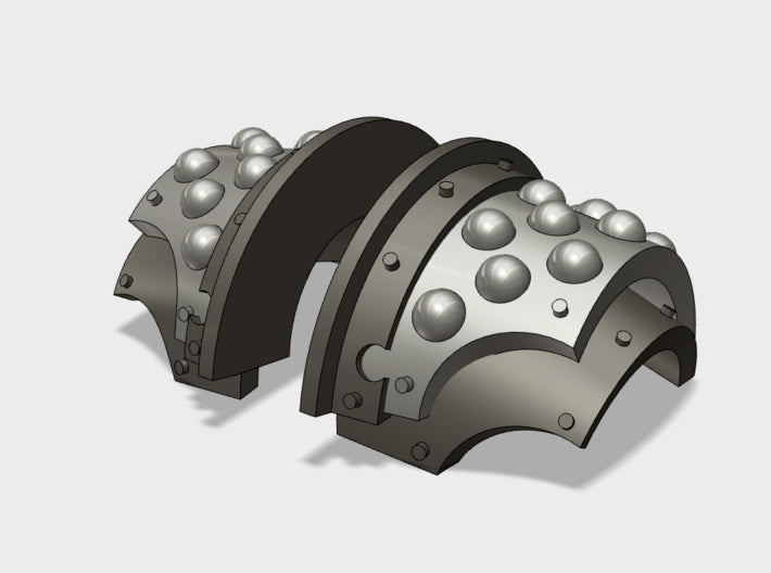 5x Studded - T:2a Cataphractii Shoulder Sets 3d printed