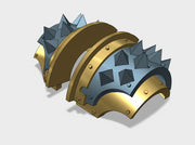 5x Square Spiked - T:2a Cataphractii Shoulder Sets 3d printed
