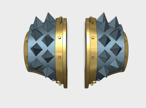5x Square Spiked - T:2a Cataphractii Shoulder Sets 3d printed
