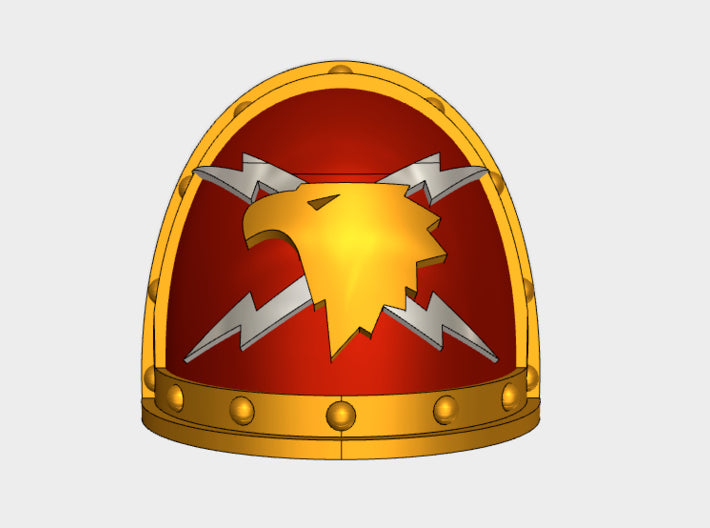 10x Thunder Eagles - G:2a Shoulder Pads 3d printed