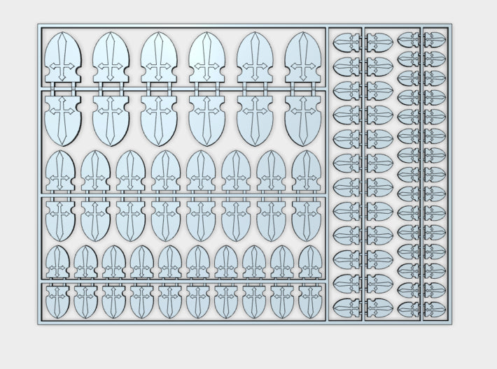 Blades of Vengeance - Flat Vehicle Insignia pack 3d printed