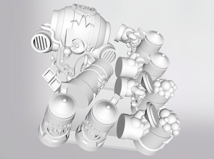 The Long War Party Pack 3d printed This Kit comes with 7 bits