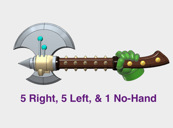 11x Energy Axe : Tomahawk 3d printed