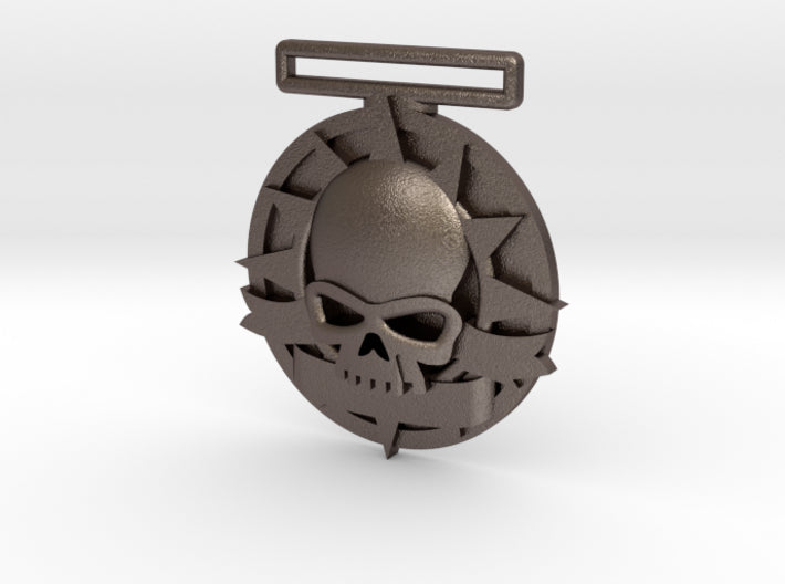 Small Tournament Medal : Blank Halo Skull 3d printed