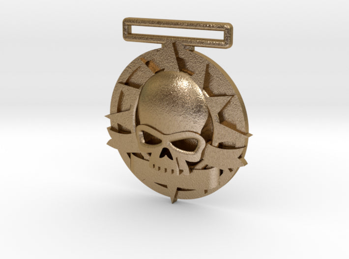 Small Tournament Medal : Blank Halo Skull 3d printed