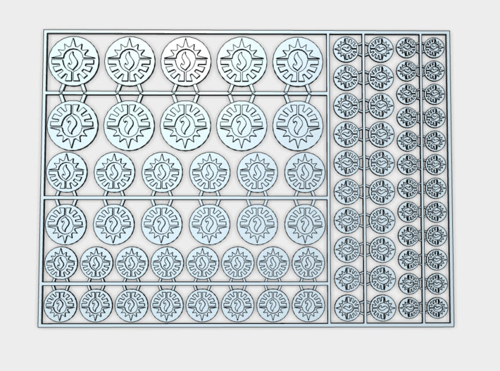 Consecrators - Flat Vehicle Insignia pack 3d printed