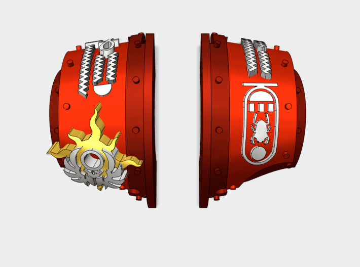 5x Scarab Sons - T:2a Cataphractii Shoulder Sets 3d printed