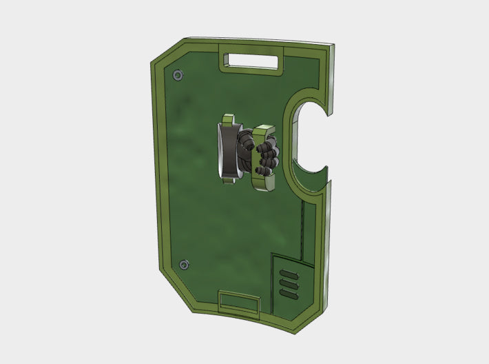 10x Blank : Human-sized Boarding Shields w/Hand 3d printed