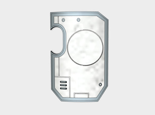 Vehicle Insignia-Ready: Marine Boarding Shields 3d printed Small = 1 Shield
