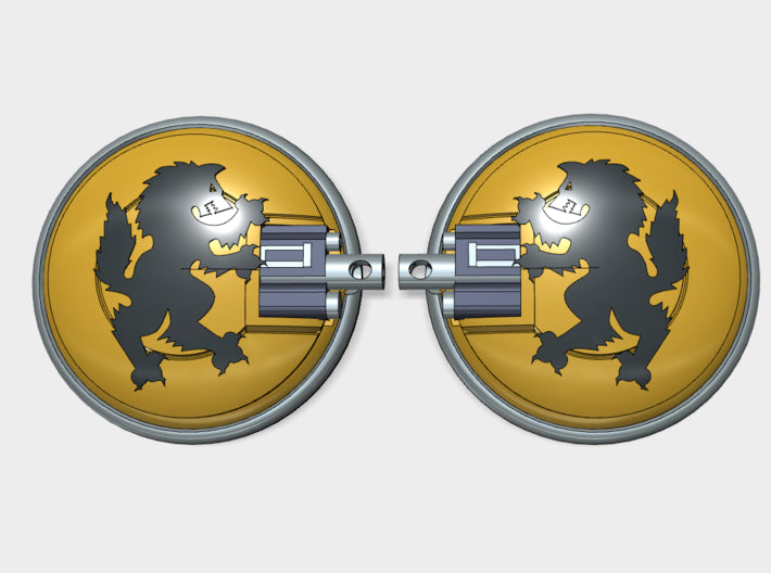 10x Wolf Rampant - Naxos Combat Shields 3d printed